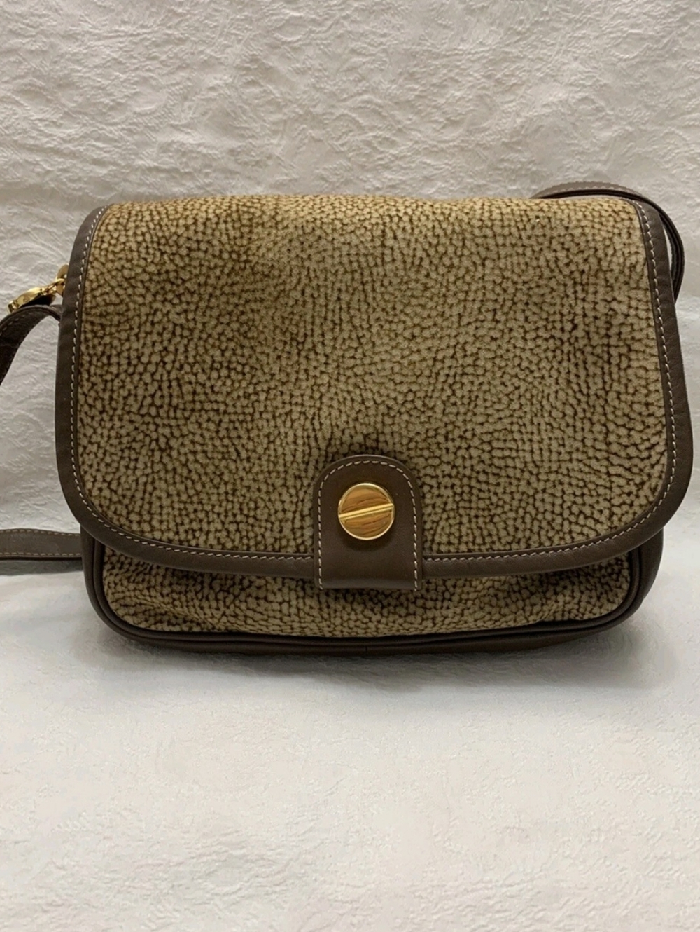 Borbonese Redwall handbag vintage slightly